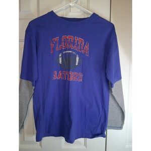 Pro Edge‎ Gators Football Graphic Long Sleeve Layered T-Shirt Size 18